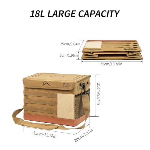 Bolsa de almacenamiento de camping impermeable multifuncional con asas de hombro 2