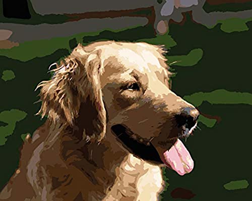 Kit point de croix débutant motif chien 11CT broderie imprimée 40x50 cm