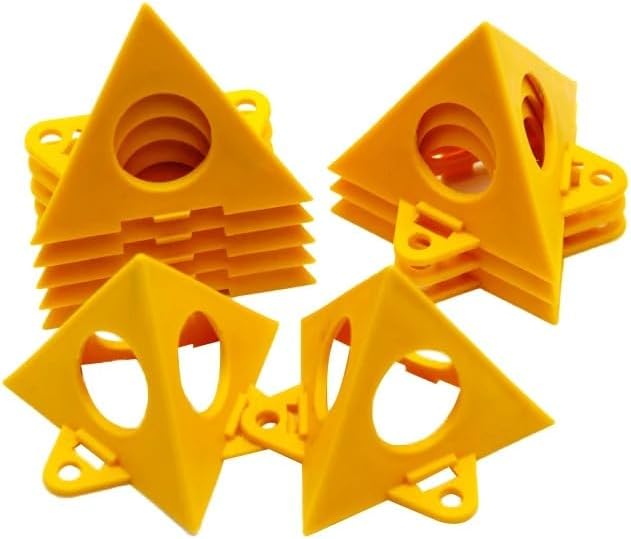 10 Pcs Pyramid Tripod Painting Brackets – Triangular Woodworking Support Stands for Spray Painting, Drying & Craft Projects