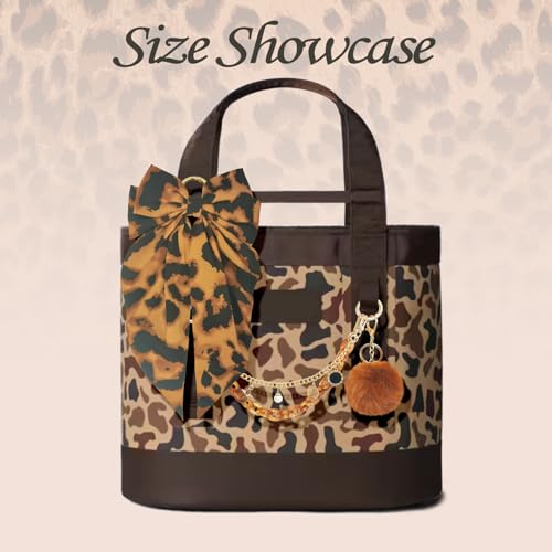 Kaitiaki 4PCS Tote Bag Decor Kit, Decorative Bow & Pom Pom Accessories, Compatible with YETI Camino 20/35/50 Carryall, Bogg Beach Tote Bags (Wetlands Camo) by Kaitiaki - Image 3
