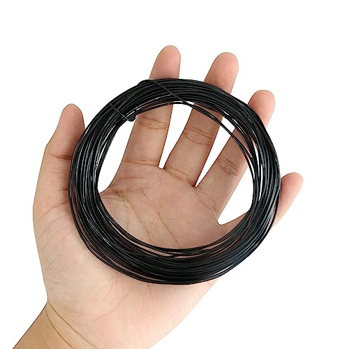 1Mm Aluminum Wire Yyangz 2Roll 1Mm X 32.8 Feet Black Bendable Metal Craft Wire Beading Wire For Making Dolls Skeleton Diy Crafts, Wire Armature #TOP1