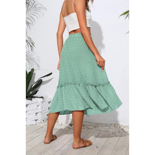 Image of Witsmile High Waist Tiered Skirts for Women Flowy Skirts for Women Long Length with Pockets 2026 Fashion Trendy