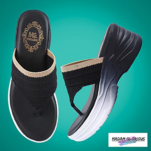 Image of madam glorious women's /girls stylish soft comfortable v shape wedges for women stylish