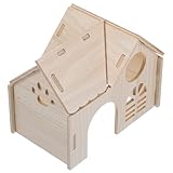Cabane à rats en bois - la maison a une apparence, peut non seulement fournir des lieux de jeu et de pour hamster, cage hamster maison