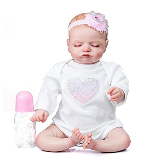 unknows Baby pojke docka, baby levande docka 19 tum/49 cm realistisk babydocka sova nyfödd docka verklighetstrogen med hårklänning sovdocka baby pojke dockor för barn