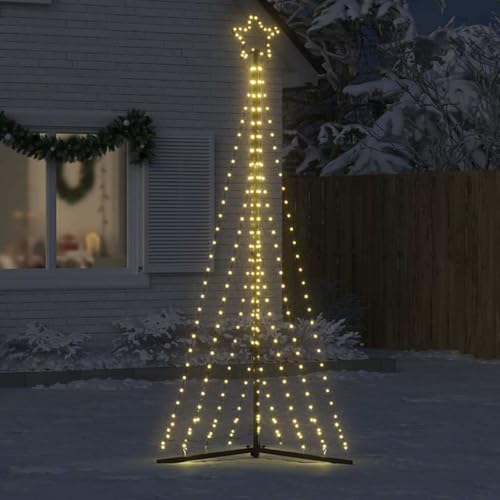 Amorsee LED Weihnachtsbaum Aussen Kegelform Weihnachtsbaum Metall...