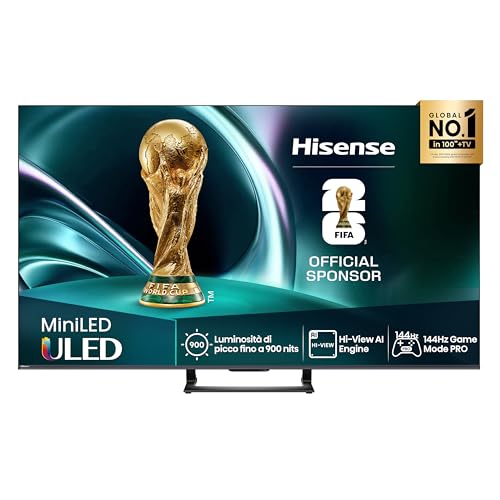 Hisense TV 65" Mini-LED 144Hz 4K 2025 65U72Q, Smart TV