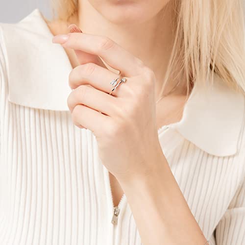 925 Sterling Silver Arrow Ring Fashion Adjustable Ring Minimalist Jewelry4