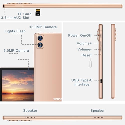 Image of 10.1 inch Tablet PC, 16GB RAM + 128GB ROM /TF 512GB, Octa-Core 2.0 GHz, | 5G WiFi | Bluetooth 5.0 | 8000mAh | 1280 x 800 Pixels Tablet
