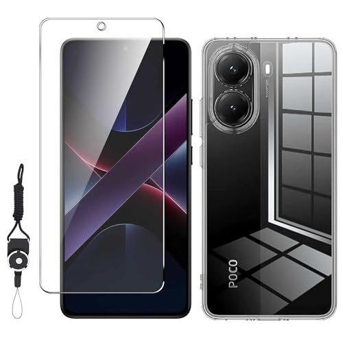 Nutmegy1+1zΉ Xiaomi POCO X7 Pro pKXtB + POCO X7 Pro pP[X NA Jo[ TPUf S h~ _炩G h~ ϏՌ POCO X7 Pro ΉیtB dx9