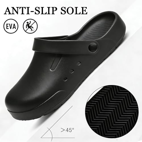 Image of Nihaoya Clogs for Men and Womens Garden Shoes Slip-on Outdoor Beach Slippers Comfort Slip Resistant Sandals Lightweight Breathable