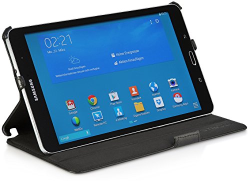 StilGut UltraSlim Case, funda para el original Samsung Galaxy TabPRO 8.4 con función de soporte, negro