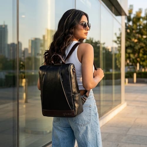 Image of VISMIINTREND Backpack Bags for Women | Rakhi Gift for Sister | Vegan Leather Laptop Bag for Women Office, Backpack for College, Daily Travel Bagpack - Rakshabandhan Gift For Sister