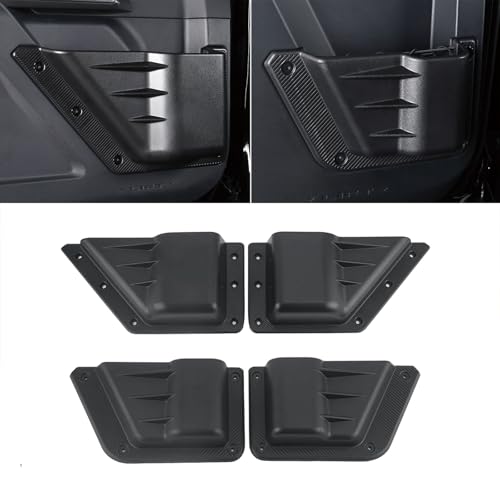 ETL INDUSTRIES 4PCS Front/Rear Door Storage Pockets Cup Holder for Ford Bronco Accessories 2021 2022 2023 2024 4 Door, Door Side Insert Organizer Tray Box Interior Storage Expansion - Thumbnail 5