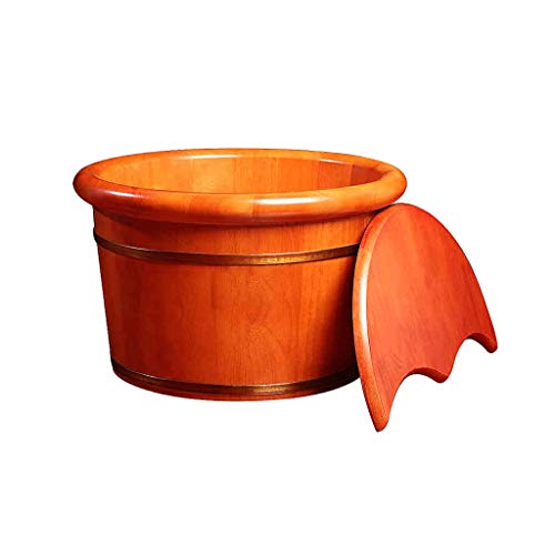 Bañera para pies de madera sólida 25 cm Katzowen