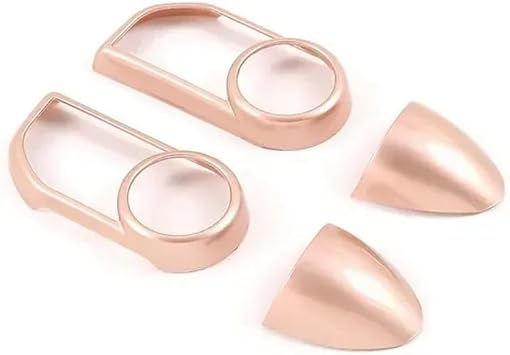 Compatible with Land Rover Range Rover Velar 2017-2020 ABS Black Car Switch Button Frame Cover Trim Sticker Decals Car Accessories A Rosegold