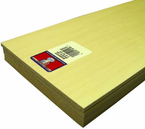 Midwest Products 4128 Micro-Cut Quality Basswood Sheet Bundle, 0.19 by 6 by 24-Inch