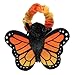 Aurora® Vibrant Wrist Fliers™ Monarch Butterfly Stuffed Animal - Eye-Catching Designs to Wear - Perfect for Kids 3+ Years and Animal Loving Adults - Orange 5 Inches