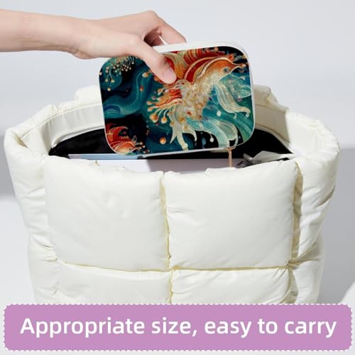 Joyero elegante y espacioso con soporte de doble capa para pulseras finas 5