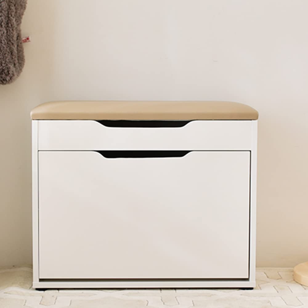 Ottomans tabourets bancs de rangement et étagère à chaussures entrée PE