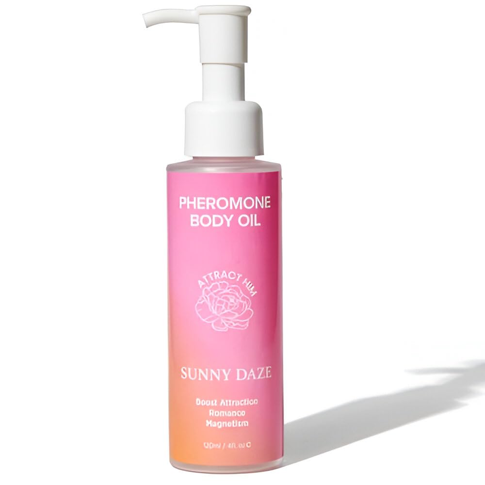 Aceite Corporal con Feromonas para Mujer Sunny Daze 120 ml – Perfume Fresco y Luminoso, Aroma Floral Cítrico, Fragancia Duradera que Refuerza la Confianza y el Magnetismo Natural