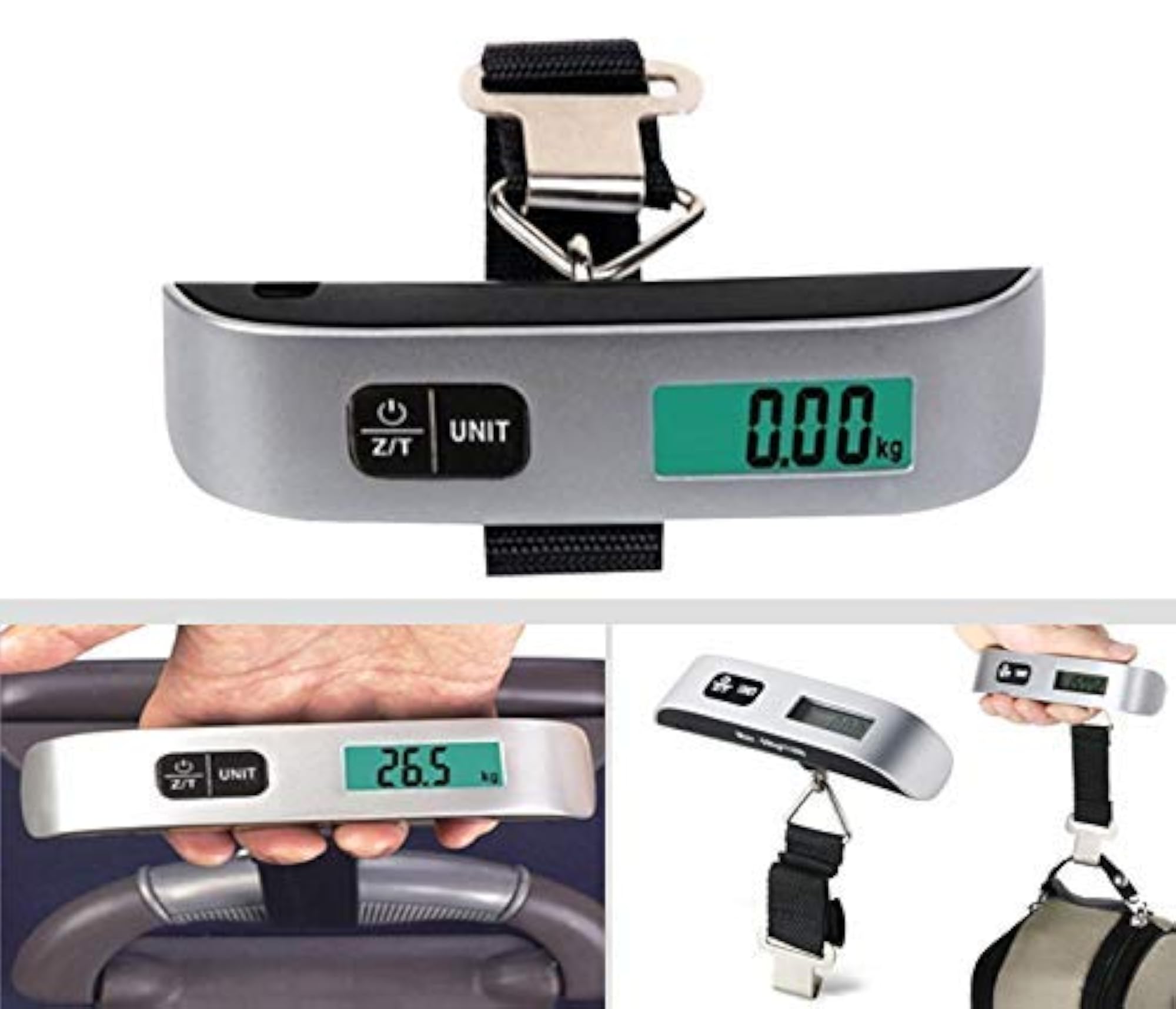 Digital Luggage Scale, 10g to 50kg Capacity