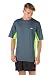 Speedo Men's Longview Short Sleeve Swim Tee Shirt, Sport Neon, X-Large