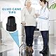 PATIKIL Quad Cane Tips 3/4 Zoll, 4 Stück rutschfeste Gummifuß-Gehstockzubehör-Ersatzfuß für Stehstock Frauen Männer Senioren, Schwarz (Stil 2)