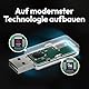 Aeotec Z-Stick 10 Pro - Zigbee 3.0 & Z-Wave 800 Series USB Adapter - Works with HomeAssistant - Zigbee2MQTT - Z-Wave Controller - Z-Wave Long Range - Bis zu 1 km Reichweite - Ohne Cloud
