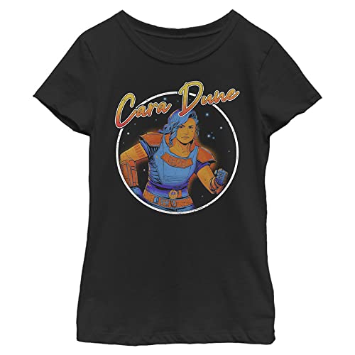STAR WARS Mandalorian Cara Dune 80s Hero Girls Short Sleeve Tee Shirt