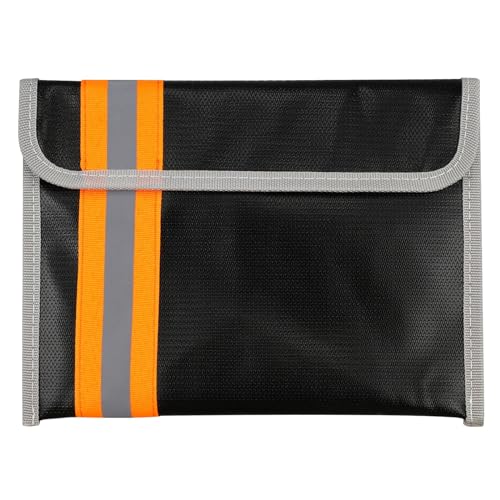 YunBey Bolsa de Documentos Ignífuga e Impermeable (Negro)