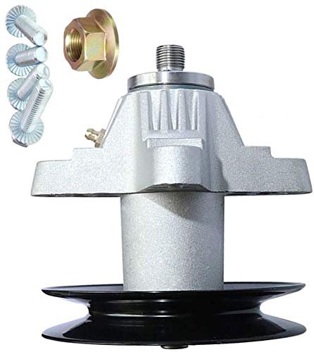 G.Times Outdoor Power Riding Mower Blade Spindle Assembly Replaces MTD 918-04125B 918-04125B 918-04125C with Mounting Bolt and Blade Mounting nut, Mounting Holes are Threaded