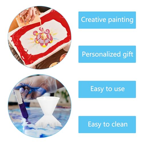 Vasos para Verter Flores juego tazas para verter pintura acrílica 7