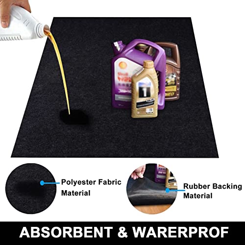 AiBOB-Oil-Spill-Mat-36-X-60-inches-Absorbent-Oil-Pad-Protects-Garage-Floor-Durable-Reusable-Waterproof-Black