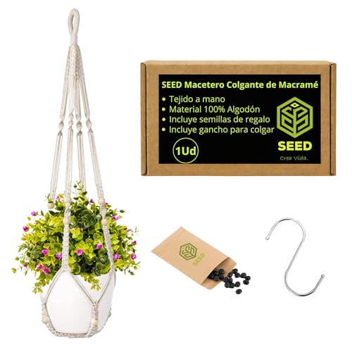 SEED Macetero Colgante de Macramé 100