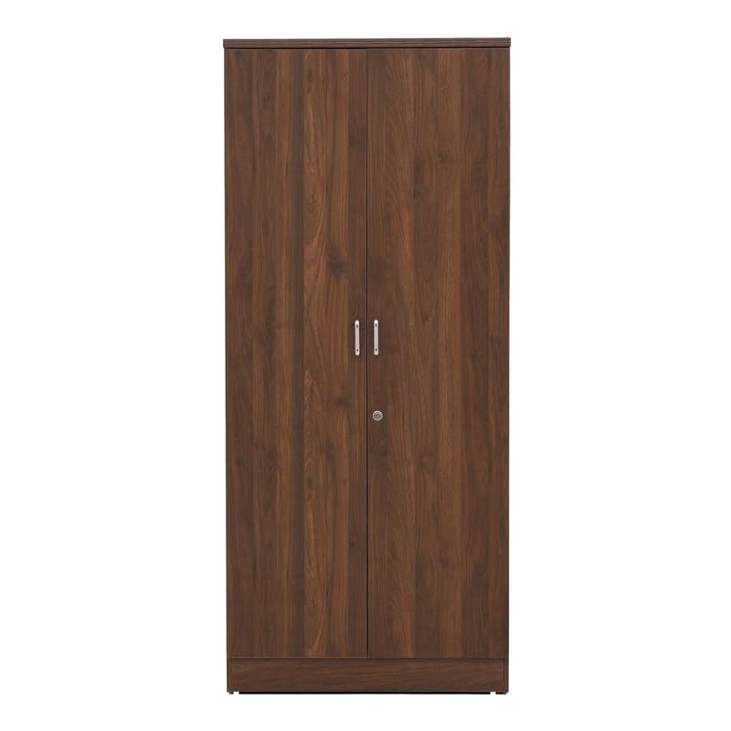 Image of Royaloak Baleno 2 Door Wardrobe, Engineered Wood Almirah with Melamine Finish, Clothes Storage Cabinet with Hanging Rod, Modern Bedroom Cupboard, W 30.70 x D 17.51 x H 70.86 Inches