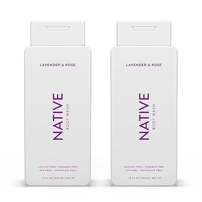 Native Body Wash Natural Body Wash for Women, Men | Sulfate Free, Paraben Free, Dye Free, with Naturally Derived Clean Ingredients Leaving Skin Soft