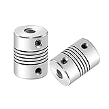 Aopin Flexible Beam Couplings 10mm to 10mm Flexible Coupler Shaft for 3D Printer, Length 25mm / 1' Motor Coupler Connector, Great Apply for Model Shaft, CNC Machine, Motor Guide, DIY Encoder 2 Pcs