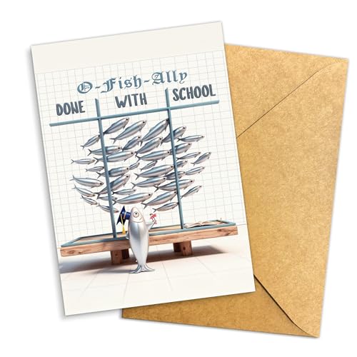 Podagree ���Z���ƃJ�[�h ��w���ƃJ�[�h �ނ� �ޏ��ւ̑�w���ƃJ�[�h ���ƋL�O �M�t�g O-Fish-Ally Done With School