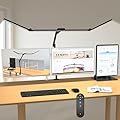3000 Lumen Ultra Bright Architect Desk Lamp with Clamp, 36W Tall Overhead Led Desk Light for Home Office, 47Inch Long Dimmable Computer Monitor Light Bar with Remote for Table Desktop Drafting