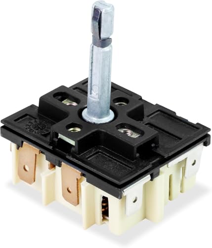 DG44-01002A Dual Infinite Stove Control Switch Precise Temperature Control Replace for Samsung Electric Stove Replacement Parts DG44-01002A Infinite Switch Compatible with FCQ3 FE71 FER3 FTQ3 NE59