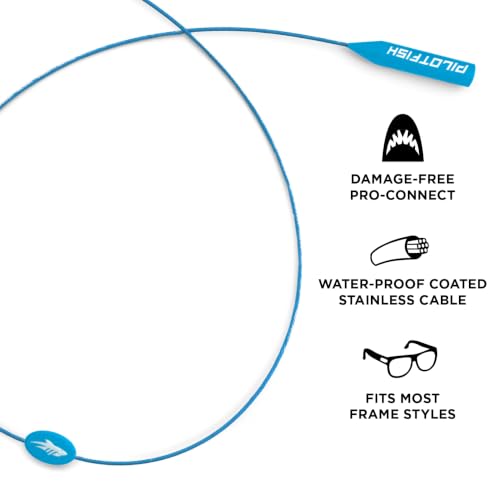 Image of Pilotfish Wire Sunglasses Strap, No-Tail Eyewear Retainer for Glasses, Secure Eyeglass Holder for Sports and Outdoors
