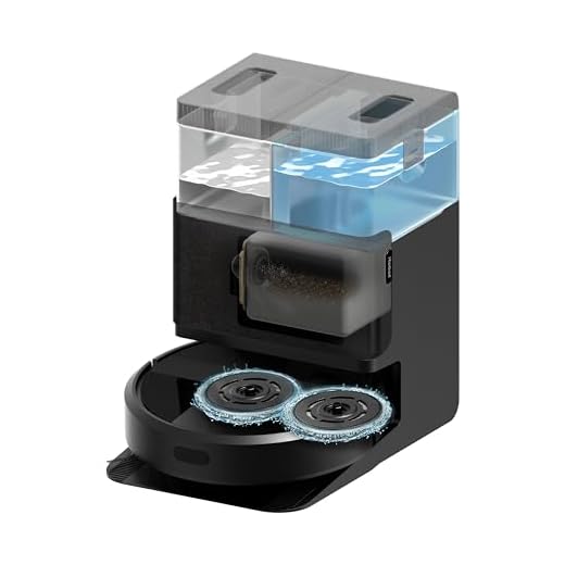 iRobot Roomba Plus 405 Combo Robot + AutoWash - Base Multifonction - Lavage et séchage des lingettes - LiDAR Clearview - 75 Jours d'autovidage - Double Lavage avec SmartScrub - Noir