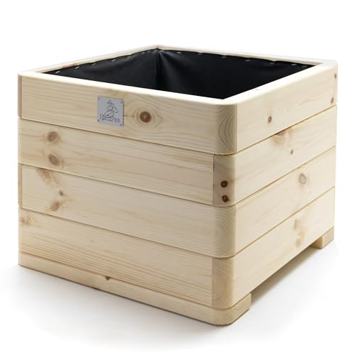 Holzfee Hochbeet Massiver Pflanzkasten Dona aus Fichte, 50 x...