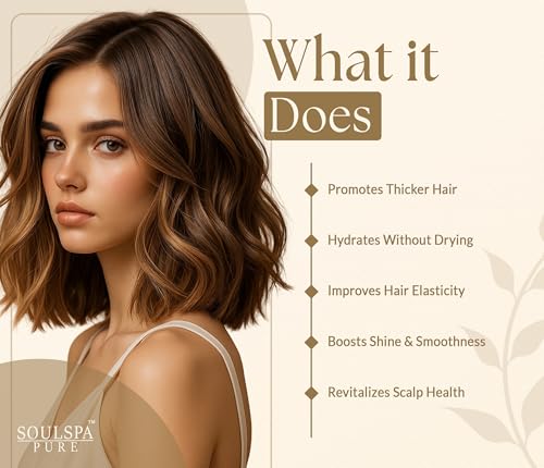 Image of SOULSPA PURE Biotin Rice Water Shampoo and Conditioner Set - Thickening Formula with Rice Protein & Keratin - Strengthening Hair Care for Thinning Hair - 16 fl oz Each
