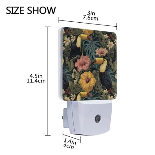 Lámpara de noche LED sensor crepúsculo Aslsiy multicolor miniatura 4
