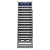 Yeego Wine Fridge – 24 Inch Wine Cooler Refrigerator 40°F-65°F, 304 Stainless Steel Glass Door Lock, Temperature Memory Blue & White LED Built-in Fridge Left-hand Opening with Drawer (165 Bottle)