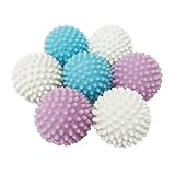 Reusable Laundry Dryer Balls, Fabric Softener for Laundry, Alternatives Soften and Fluff Laundry Wrinkle Release, Anti Static Dryer Drying Balls for Laundry Clothes Fabrics Reduce Wrinkles, Set of 8