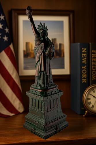 Estatua de la Libertad de Metal Fundido a Mano de 9.5 Pulgadas miniatura 2