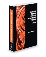 Davis's Texas Estate Planning Forms, 2019 ed. 153920684X Book Cover